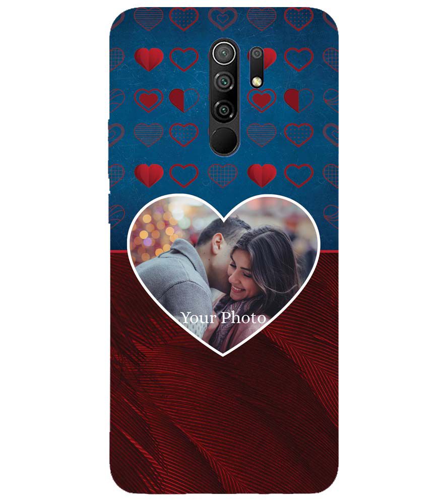 A0517-Blue Hearts Photo Back Cover for Xiaomi Poco M2