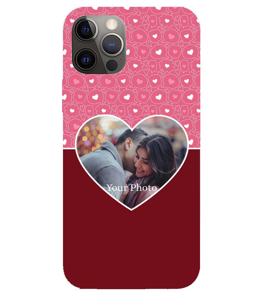 A0518-Pink Hearts Photo Back Cover for Apple iPhone 12 Pro