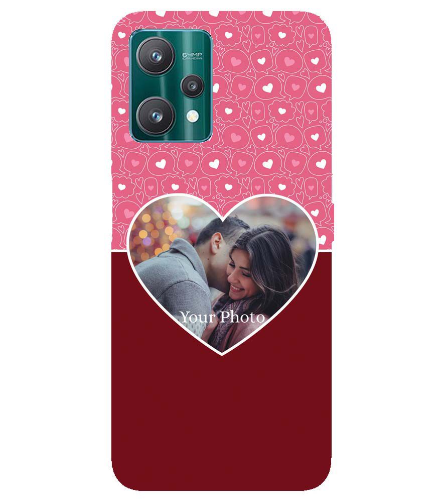 A0518-Pink Hearts Photo Back Cover for Realme 9 Pro+