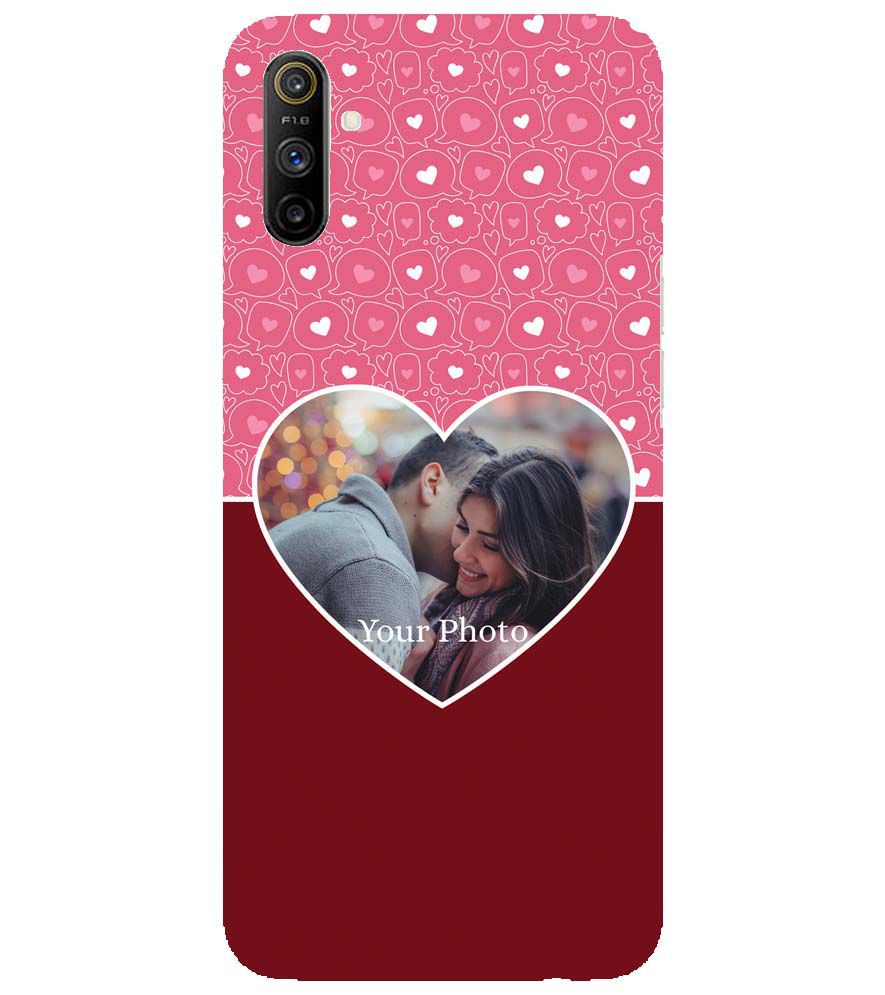 A0518-Pink Hearts Photo Back Cover for Realme Narzo 10A