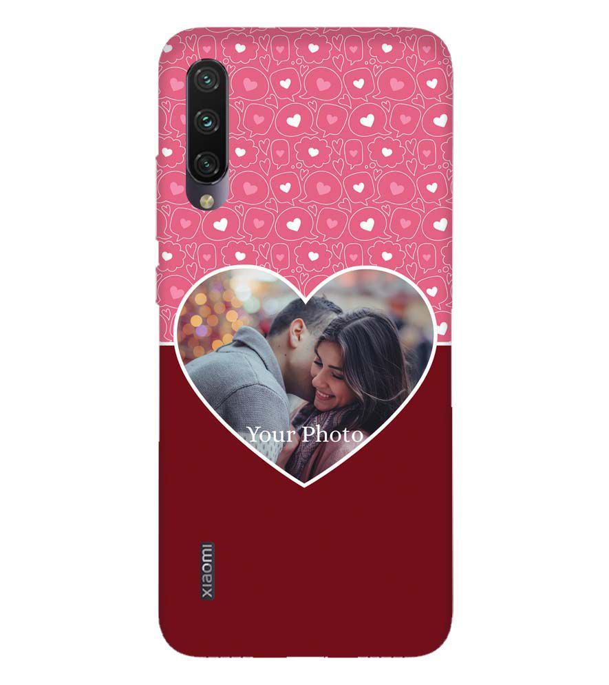 A0518-Pink Hearts Photo Back Cover for Xiaomi Mi A3