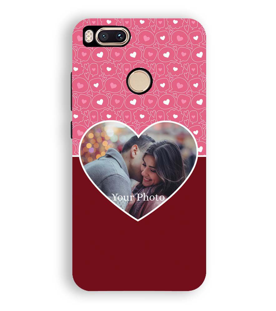 A0518-Pink Hearts Photo Back Cover for Xiaomi Redmi A1