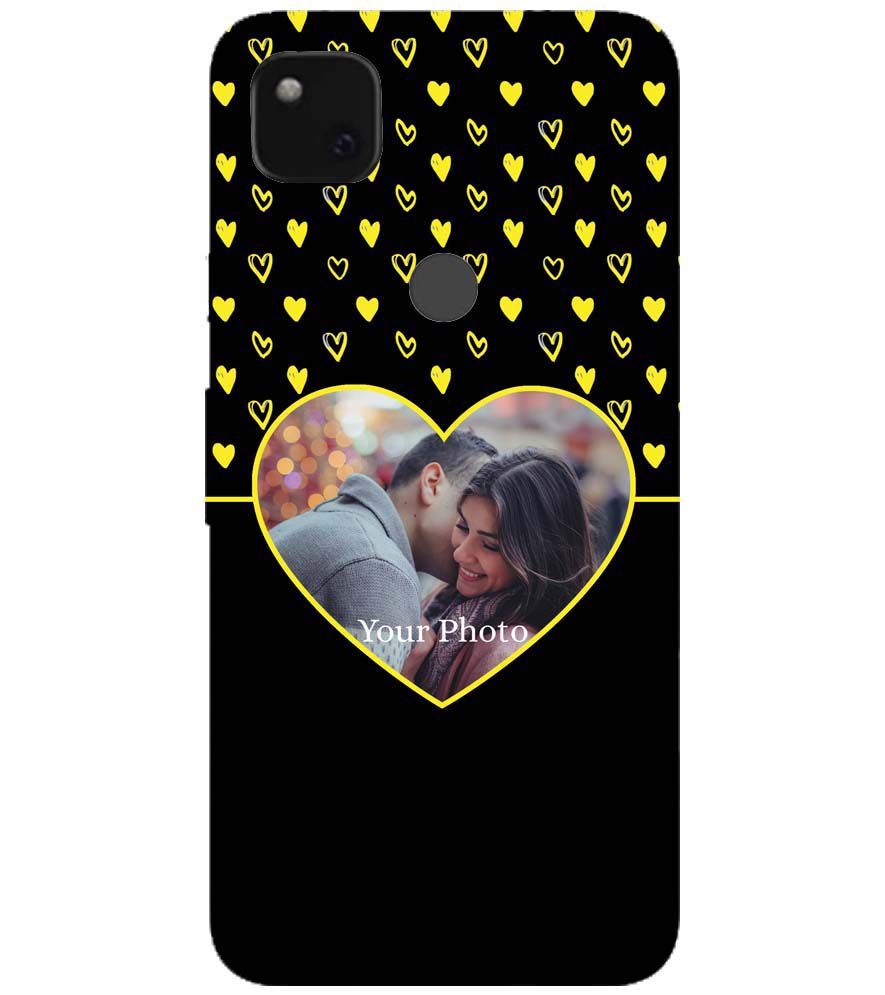 A0519-White Hearts Photo Back Cover for Google Pixel 4a