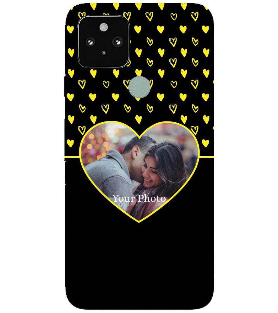 A0519-White Hearts Photo Back Cover for Google Pixel 5