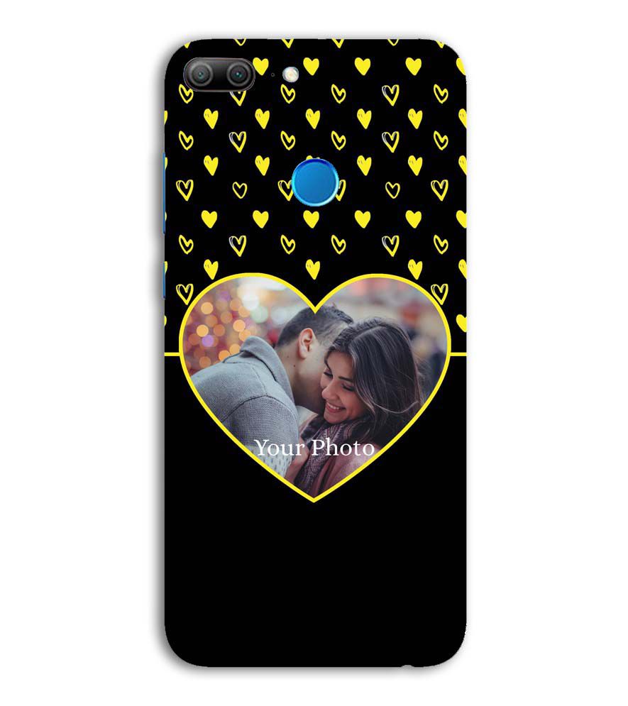 A0519-White Hearts Photo Back Cover for Honor 9 Lite