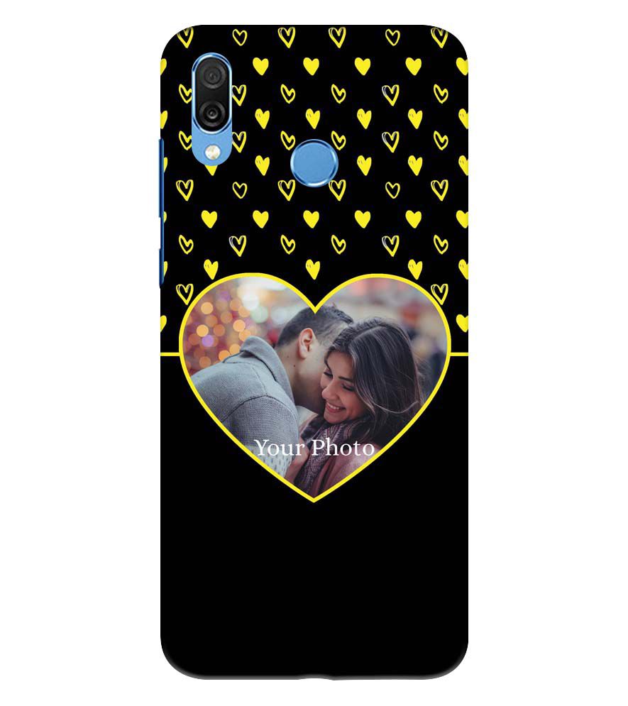 A0519-White Hearts Photo Back Cover for Huawei Honor Play