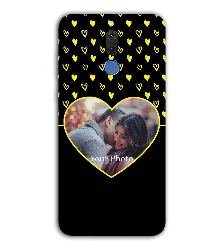 A0519-White Hearts Photo Back Cover for Huawei Mate 10 Lite