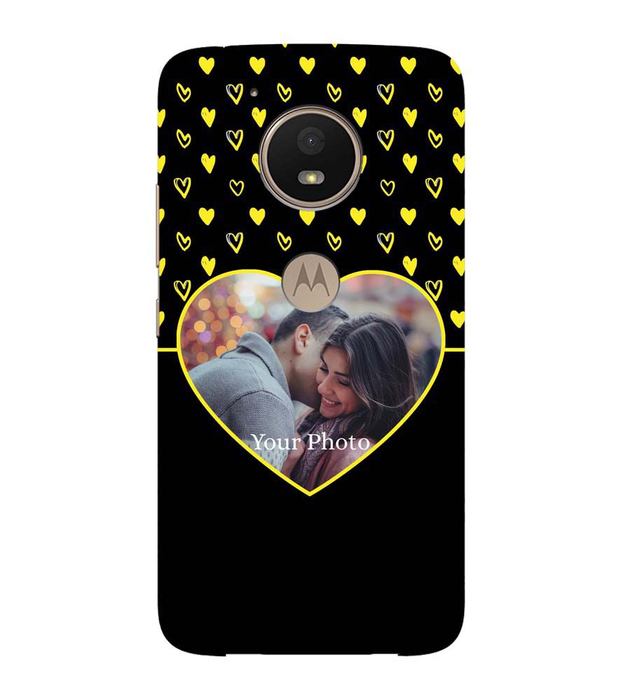 A0519-White Hearts Photo Back Cover for Motorola Moto E4 Plus