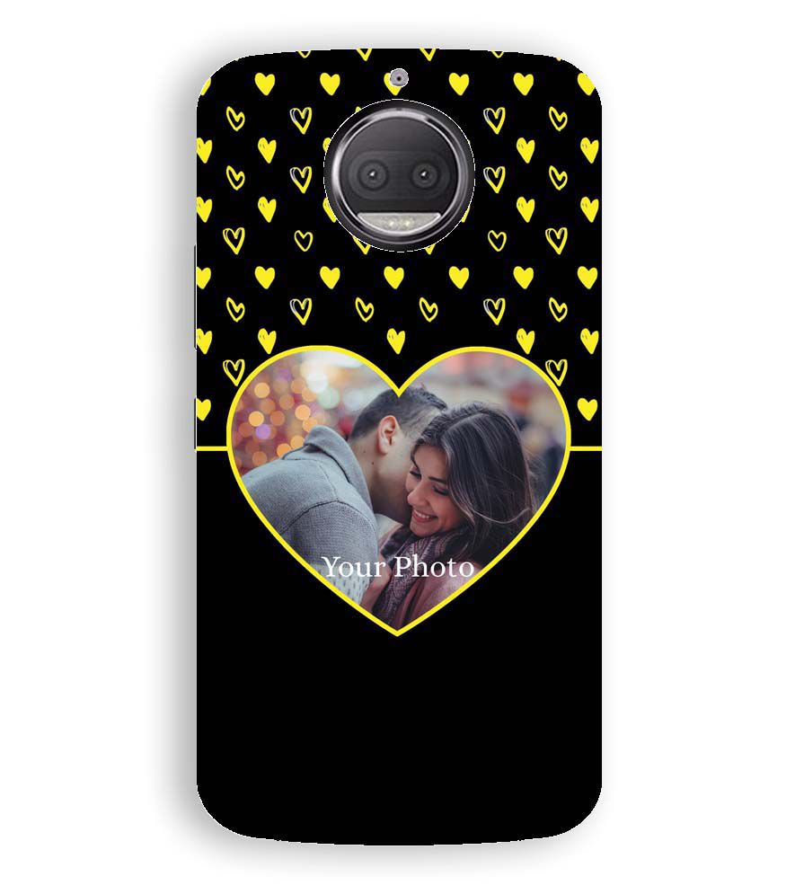 A0519-White Hearts Photo Back Cover for Motorola Moto G5S Plus