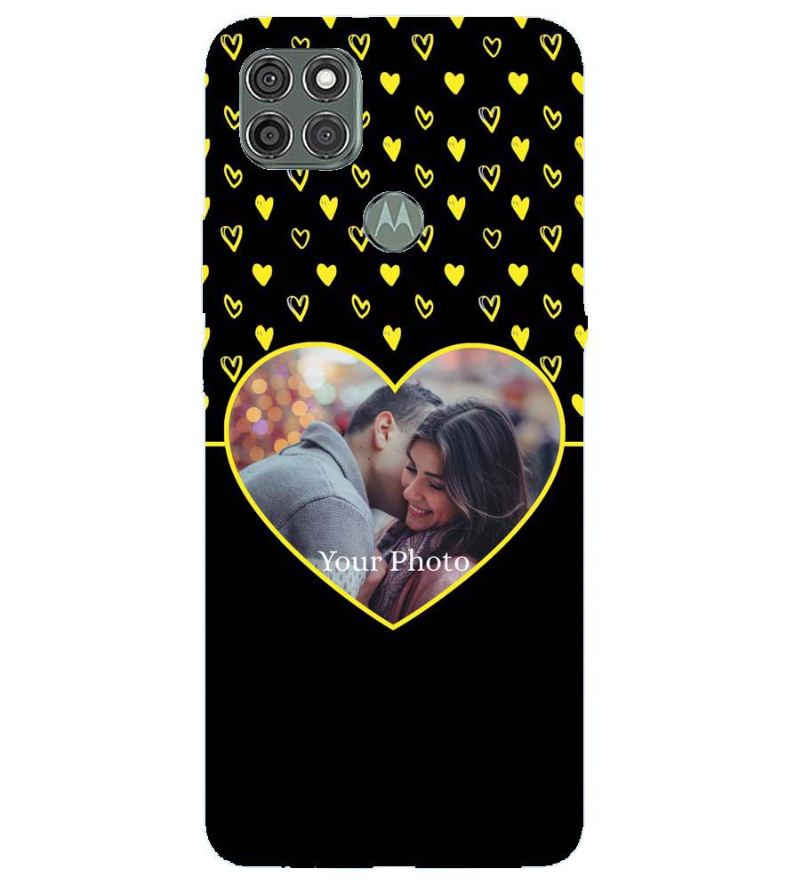 A0519-White Hearts Photo Back Cover for Motorola Moto G9 Power