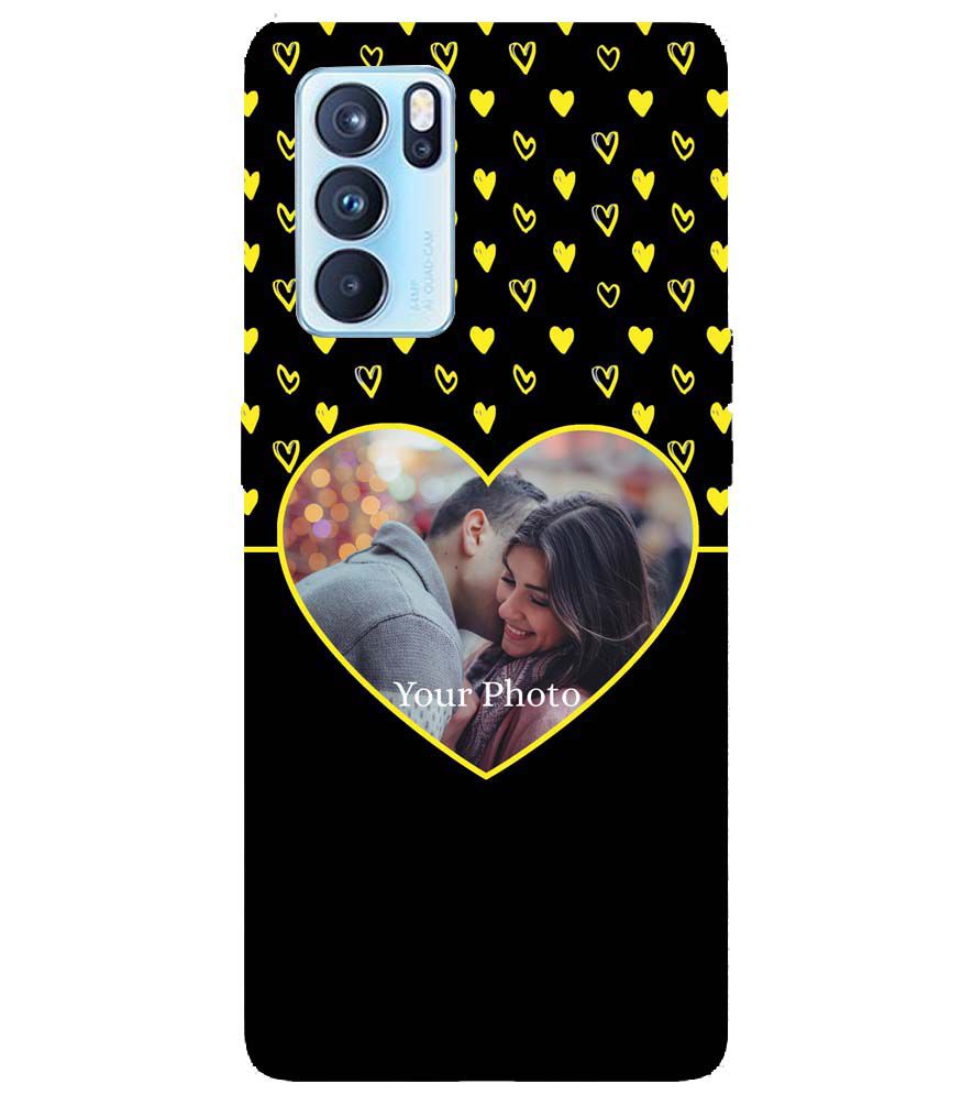 A0519-White Hearts Photo Back Cover for Oppo Reno6 5G