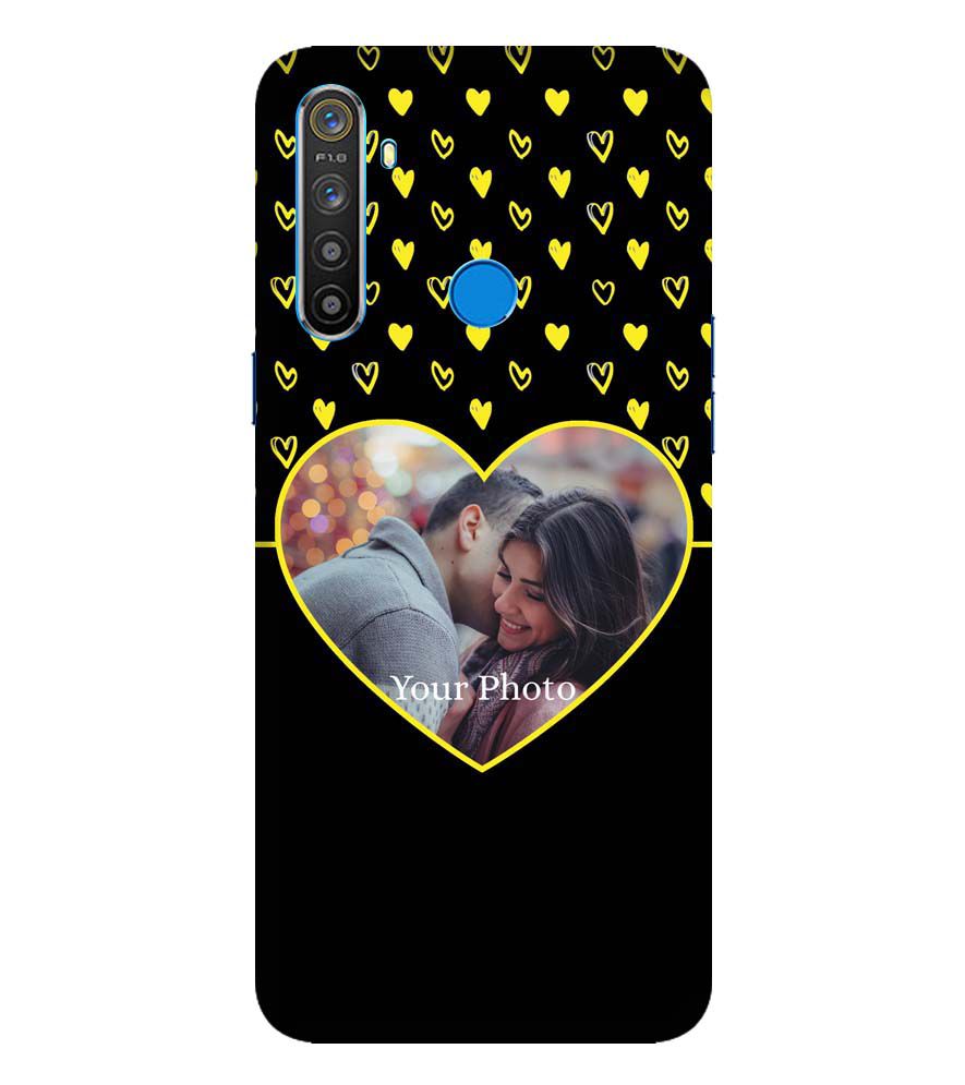 A0519-White Hearts Photo Back Cover for Realme 5