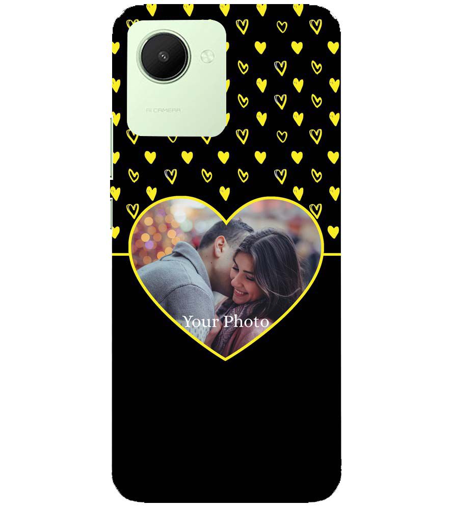 A0519-White Hearts Photo Back Cover for Realme C30