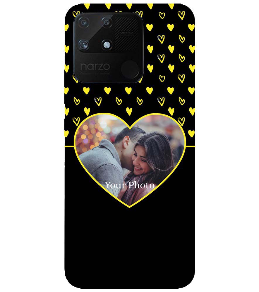 A0519-White Hearts Photo Back Cover for Realme Narzo 50A