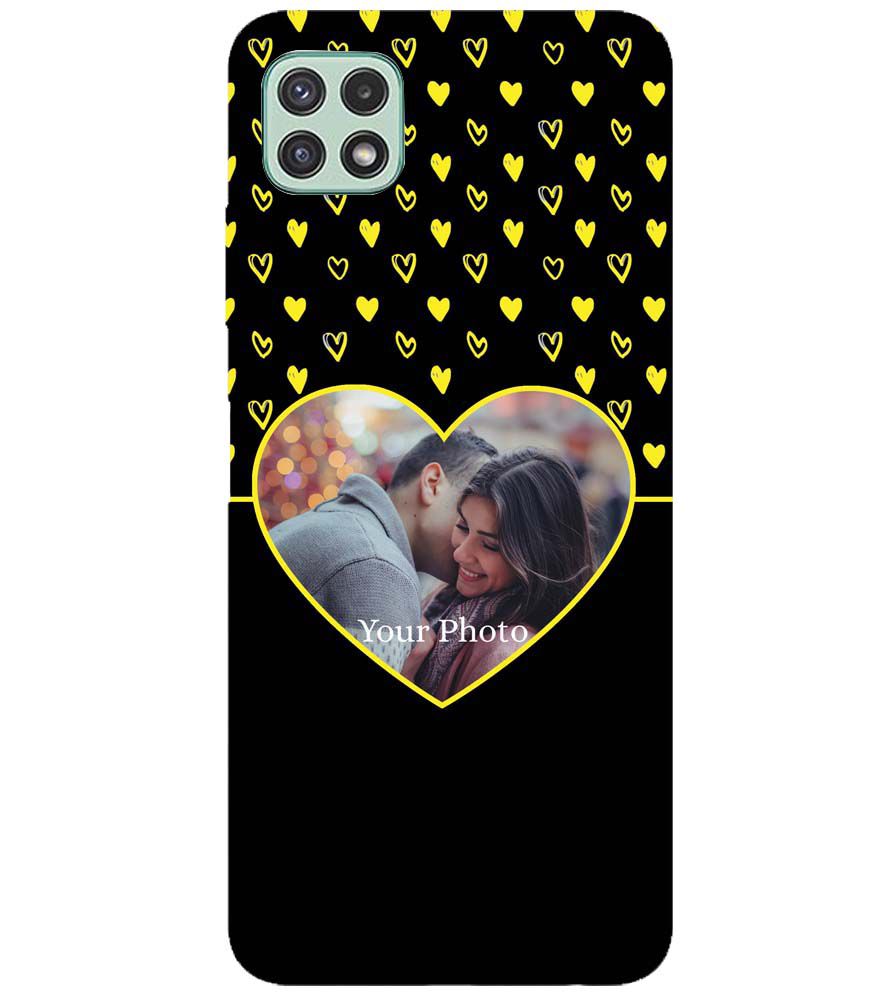 A0519-White Hearts Photo Back Cover for Samsung Galaxy A22 5G