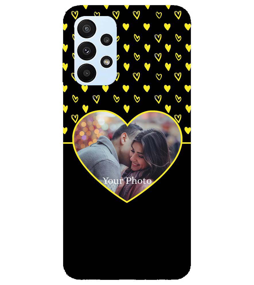 A0519-White Hearts Photo Back Cover for Samsung Galaxy A23