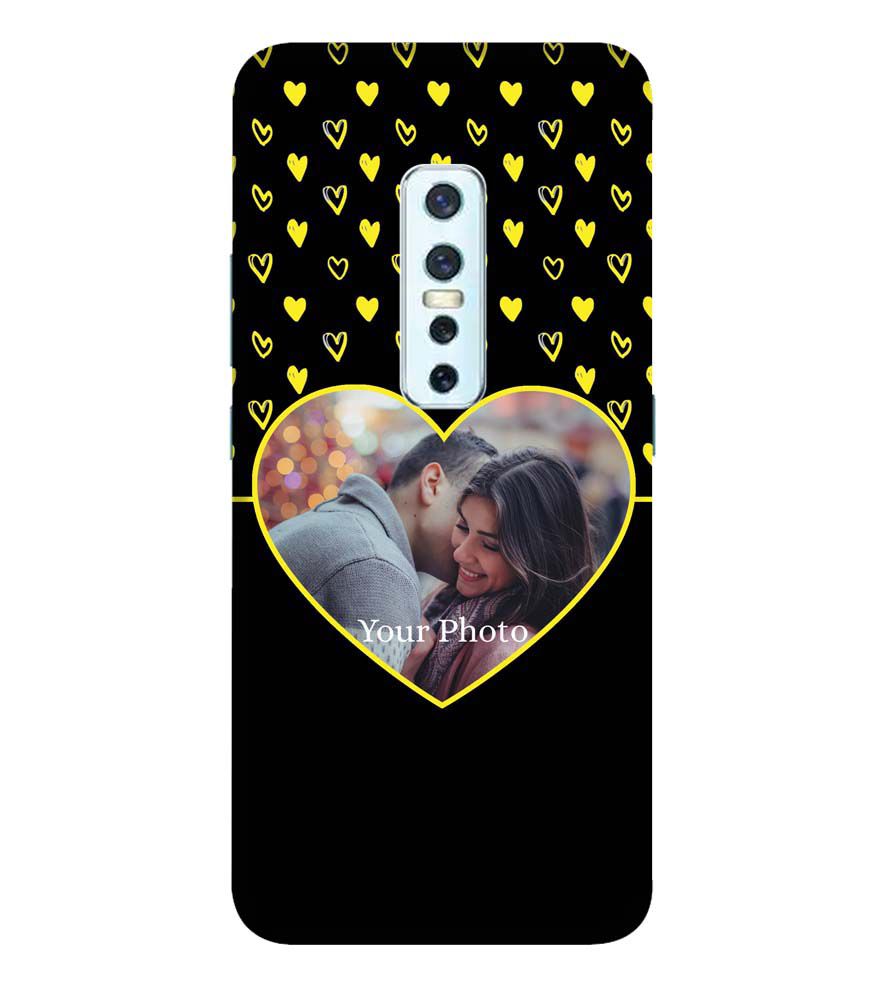 A0519-White Hearts Photo Back Cover for Vivo V17 Pro