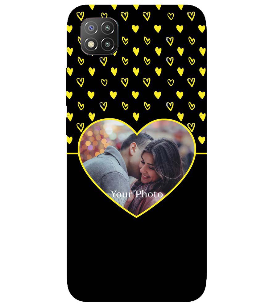 A0519-White Hearts Photo Back Cover for Xiaomi Poco C3