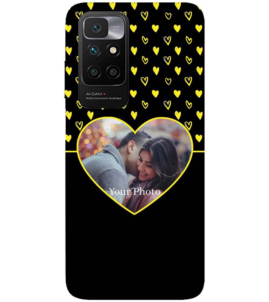 A0519-White Hearts Photo Back Cover for Xiaomi Redmi 10 Prime