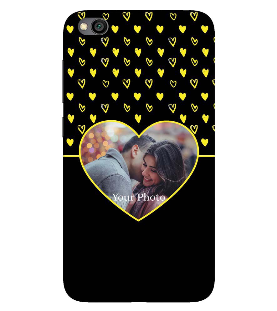 A0519-White Hearts Photo Back Cover for Xiaomi Redmi Go