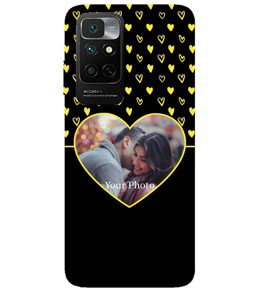 A0519-White Hearts Photo Back Cover for Xiaomi Redmi Note 11 4G