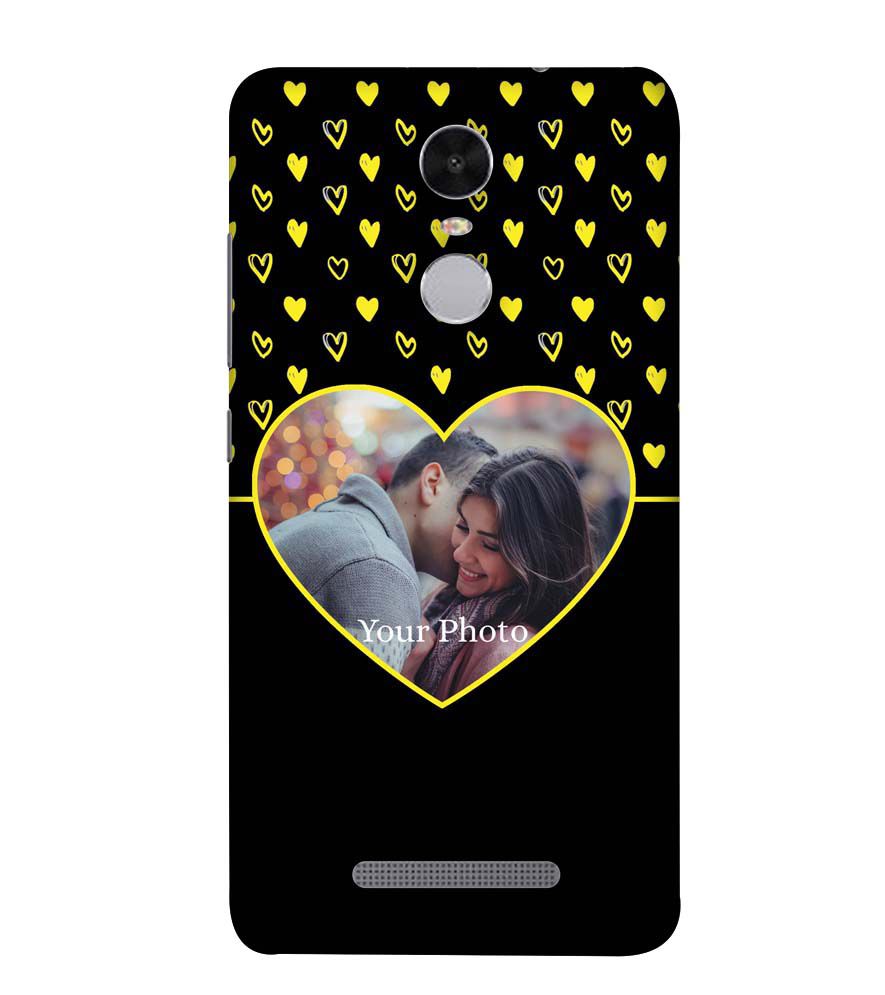 A0519-White Hearts Photo Back Cover for Xiaomi Redmi Note 4