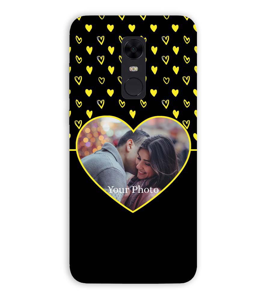 A0519-White Hearts Photo Back Cover for Xiaomi Redmi Note 5