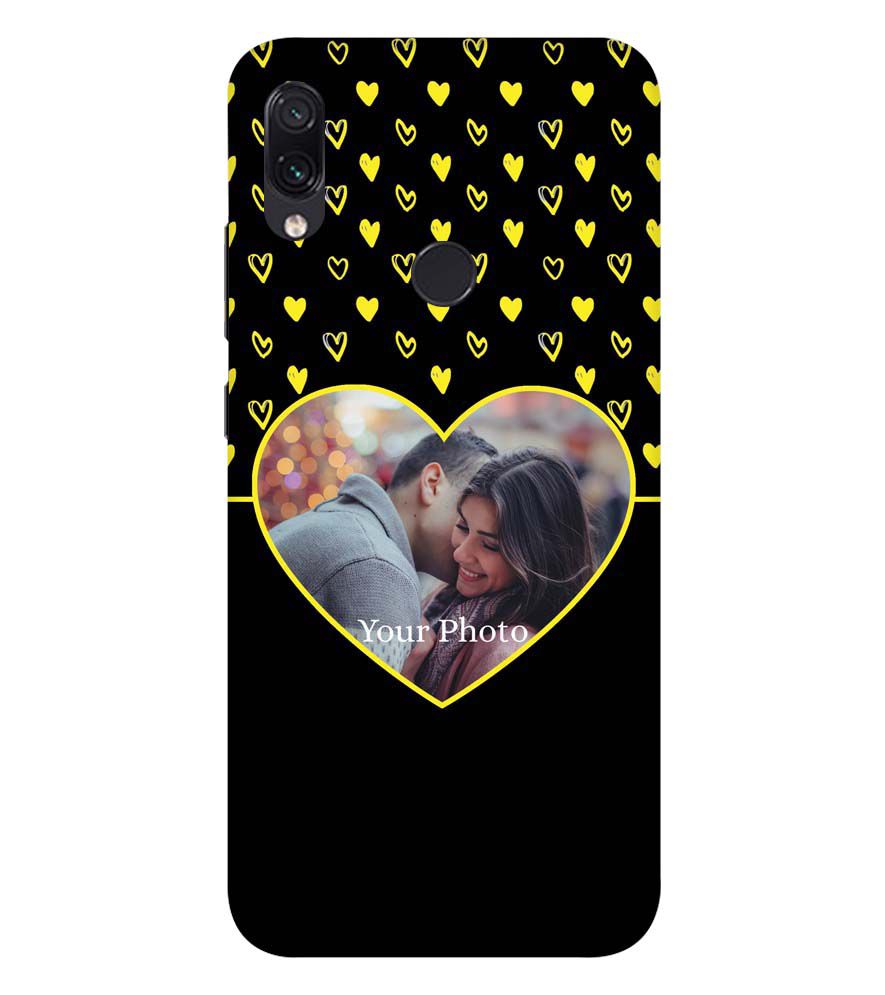 A0519-White Hearts Photo Back Cover for Xiaomi Redmi Note 7