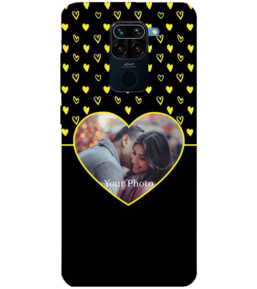 A0519-White Hearts Photo Back Cover for Xiaomi Redmi Note 9