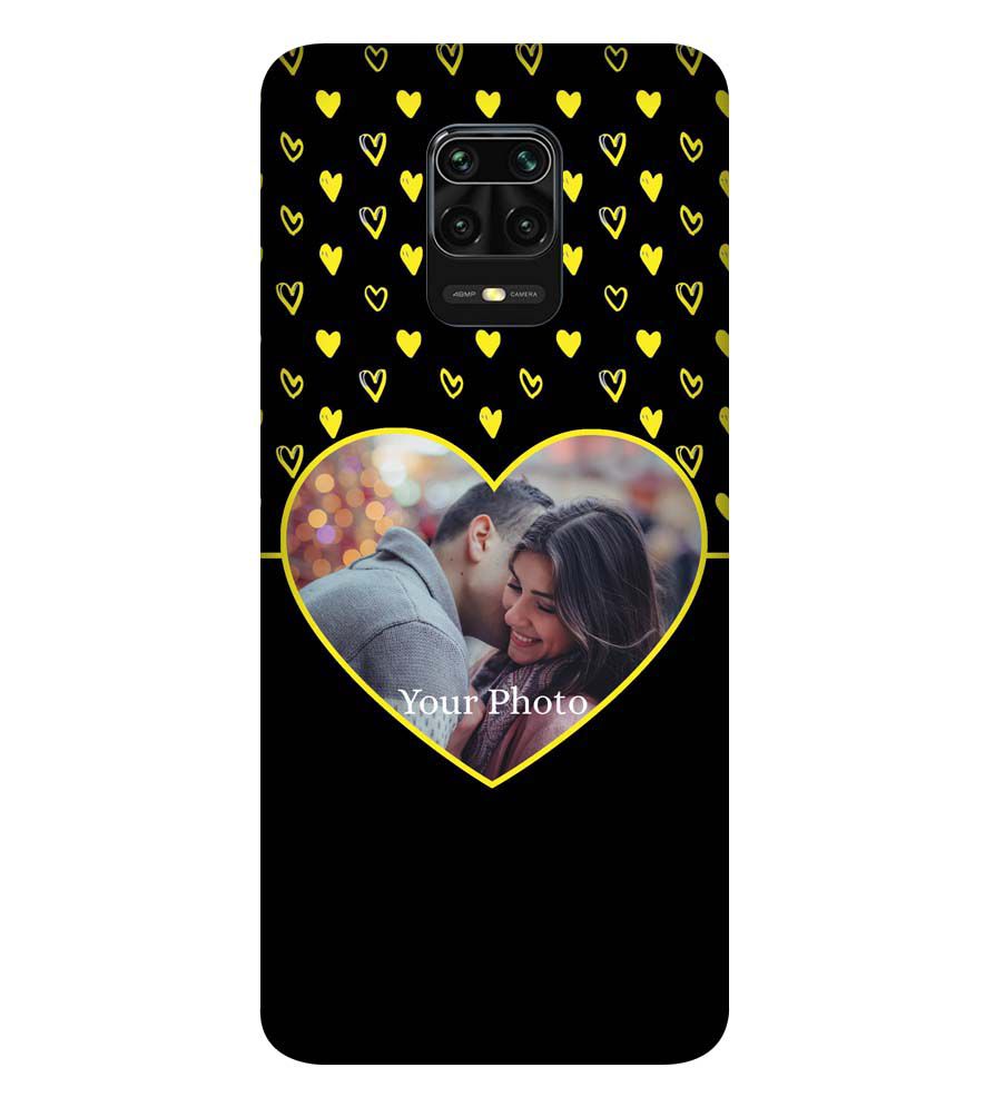 A0519-White Hearts Photo Back Cover for Xiaomi Redmi Note 9 Pro