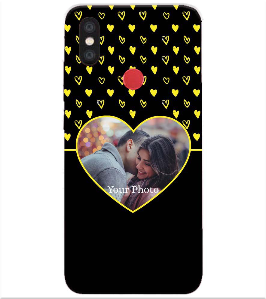 A0519-White Hearts Photo Back Cover for Xiaomi Redmi Y2