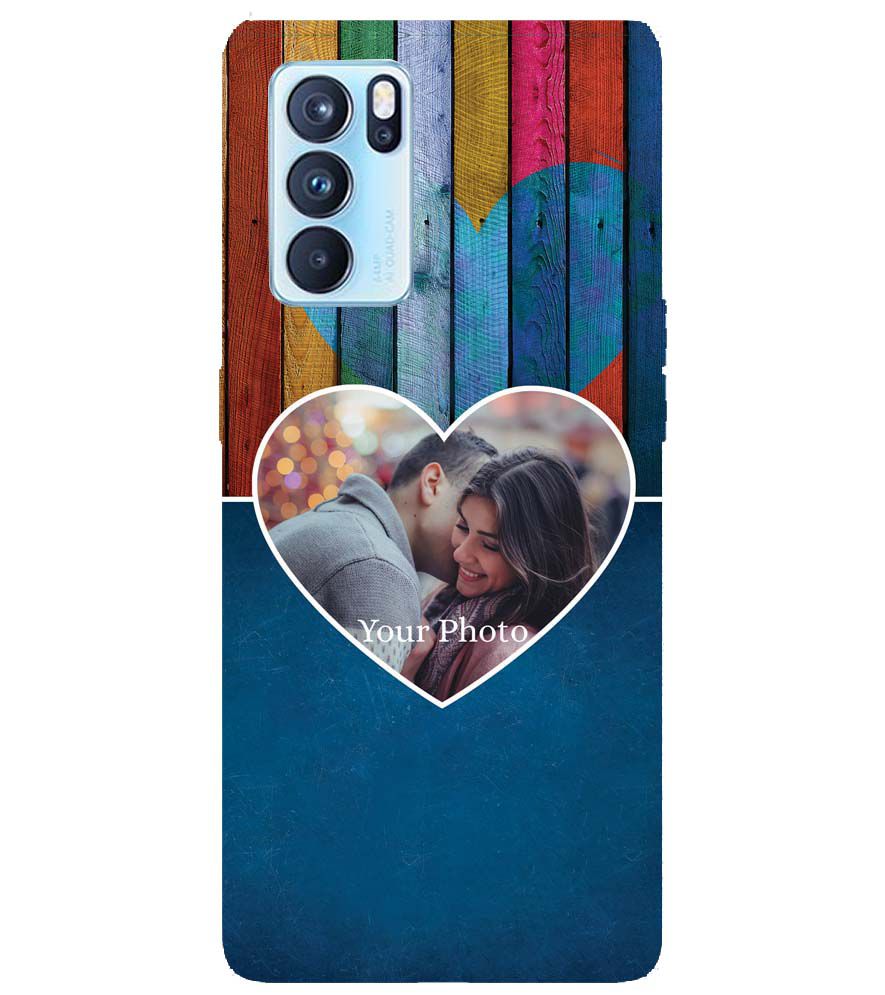 A0520-Woody Heart Photo Back Cover for Oppo Reno6 5G