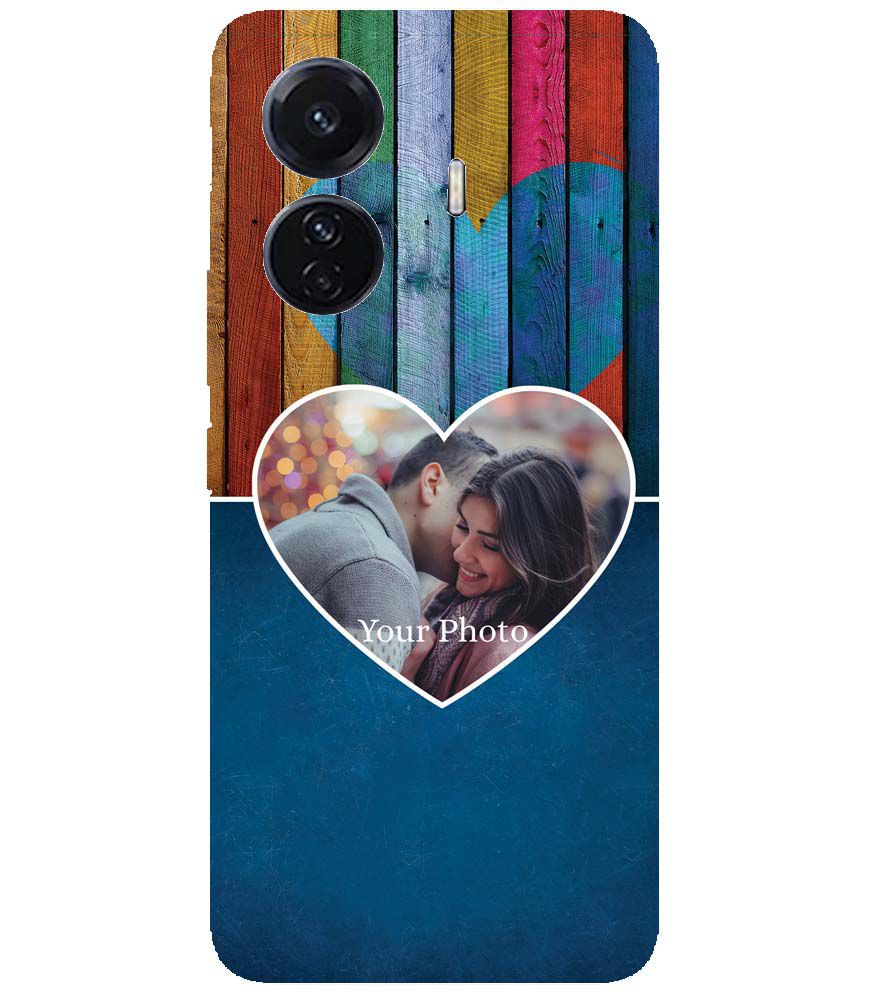 A0520-Woody Heart Photo Back Cover for vivo T1 Pro