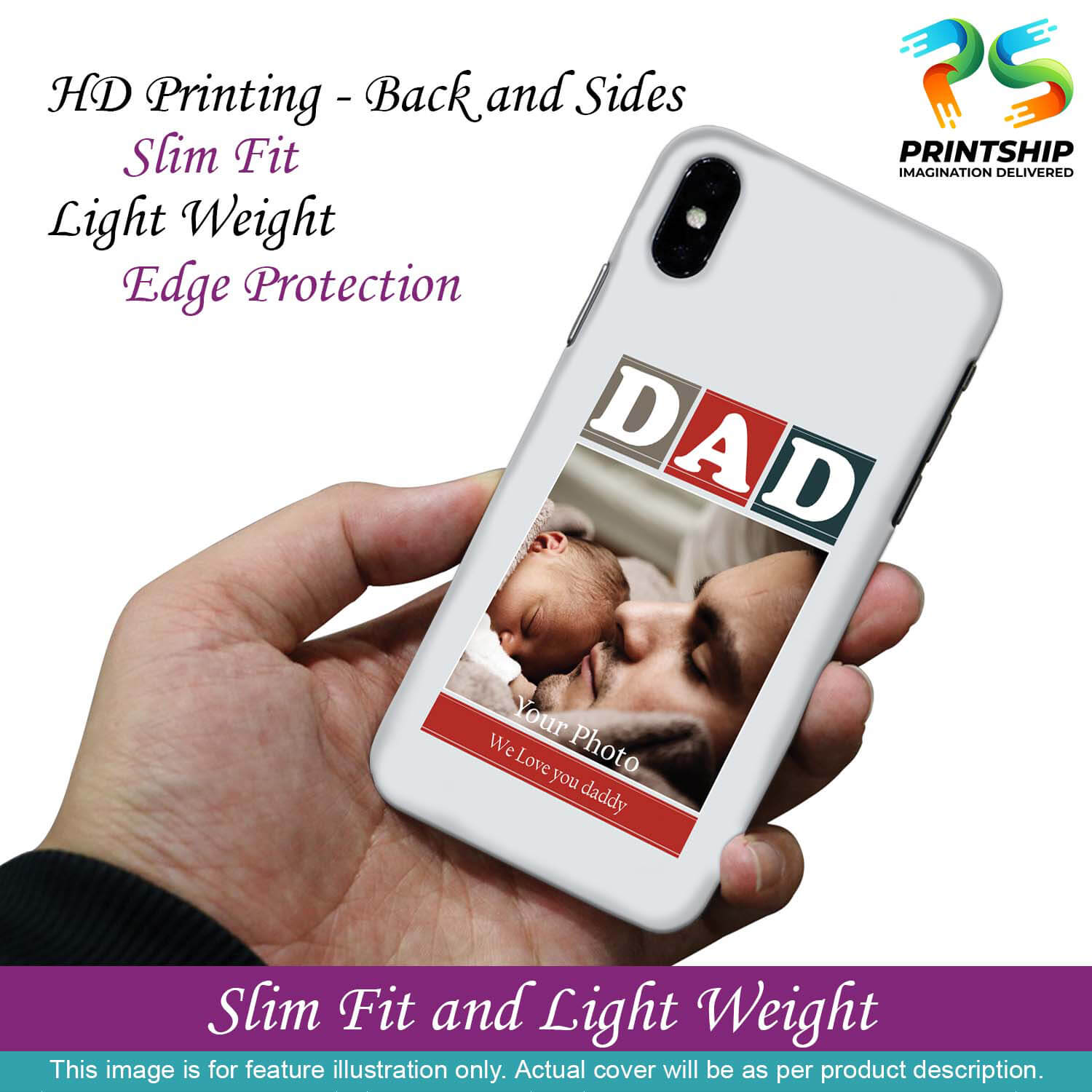 A0523-Love Dad Back Cover for Xiaomi Redmi 9i