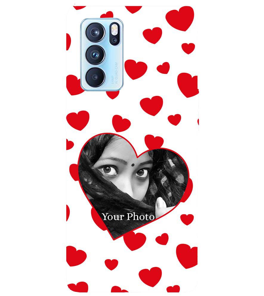 A0525-Loving Hearts Back Cover for Oppo Reno6 5G