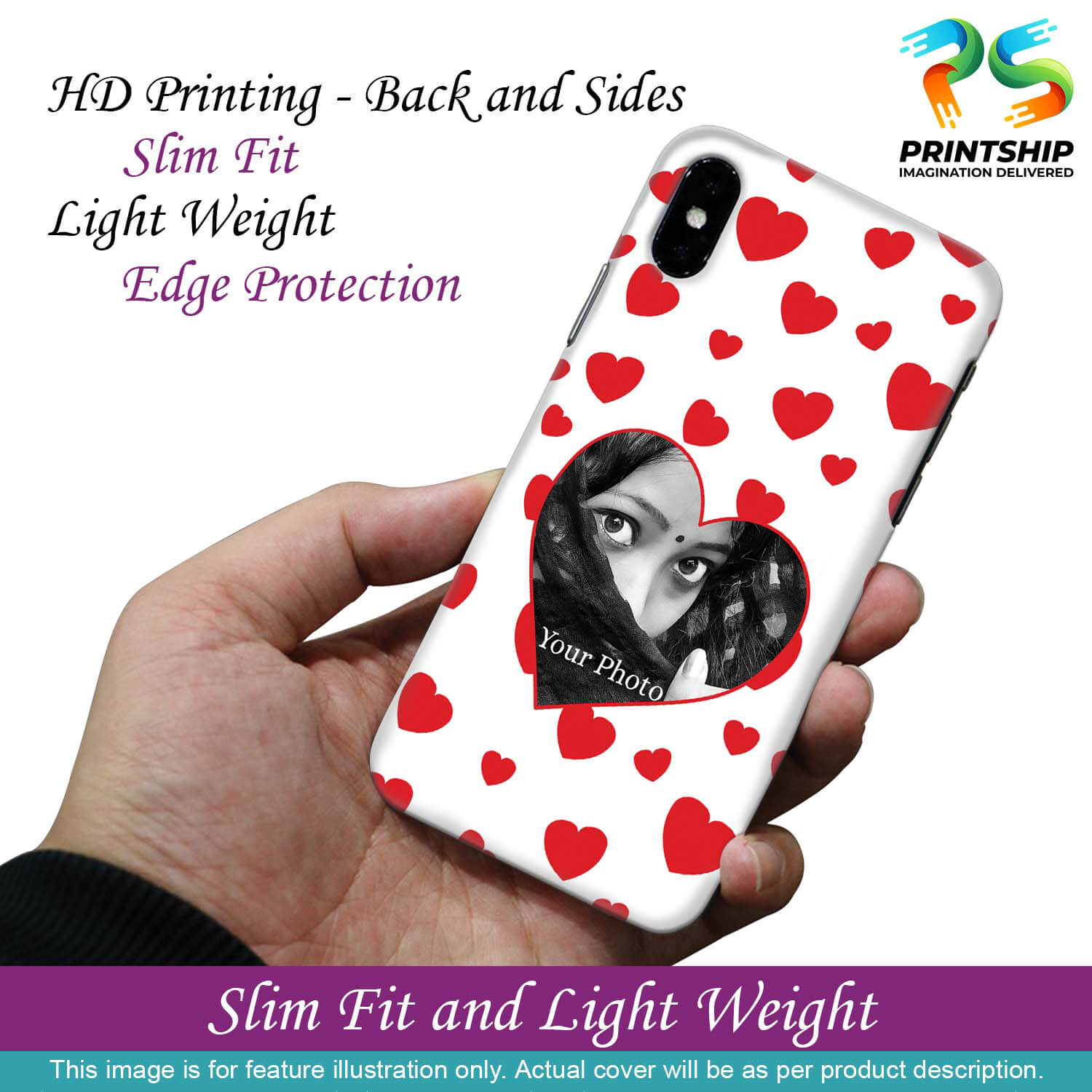 A0525-Loving Hearts Back Cover for Huawei Honor Play