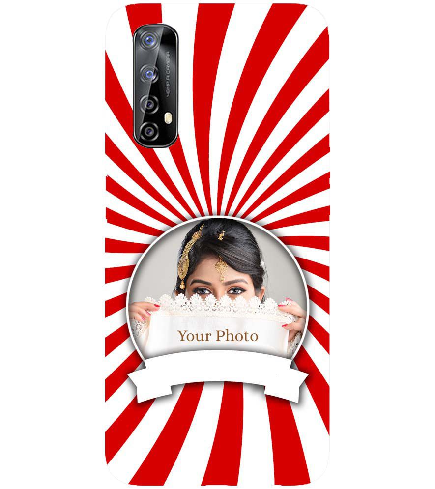 A0527-Red and White Frame Back Cover for Realme 7