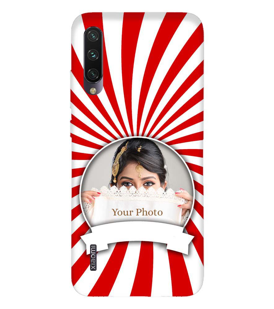 A0527-Red and White Frame Back Cover for Xiaomi Mi A3