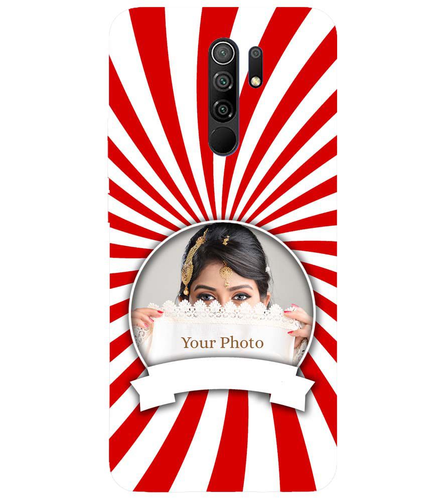 A0527-Red and White Frame Back Cover for Xiaomi Poco M2