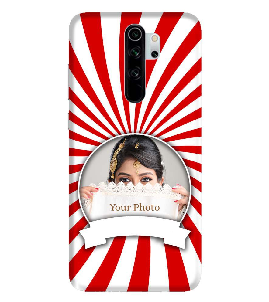 A0527-Red and White Frame Back Cover for Xiaomi Redmi Note 8 Pro