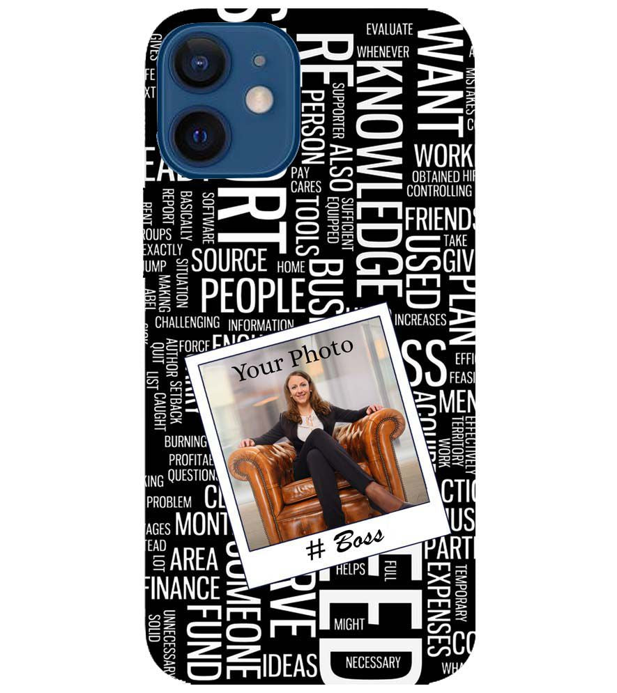 A0528-Boss with Photo Back Cover for Apple iPhone 12 Mini