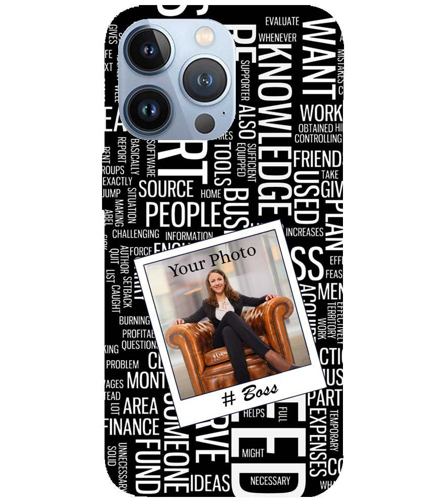 A0528-Boss with Photo Back Cover for Apple iPhone 13 Pro