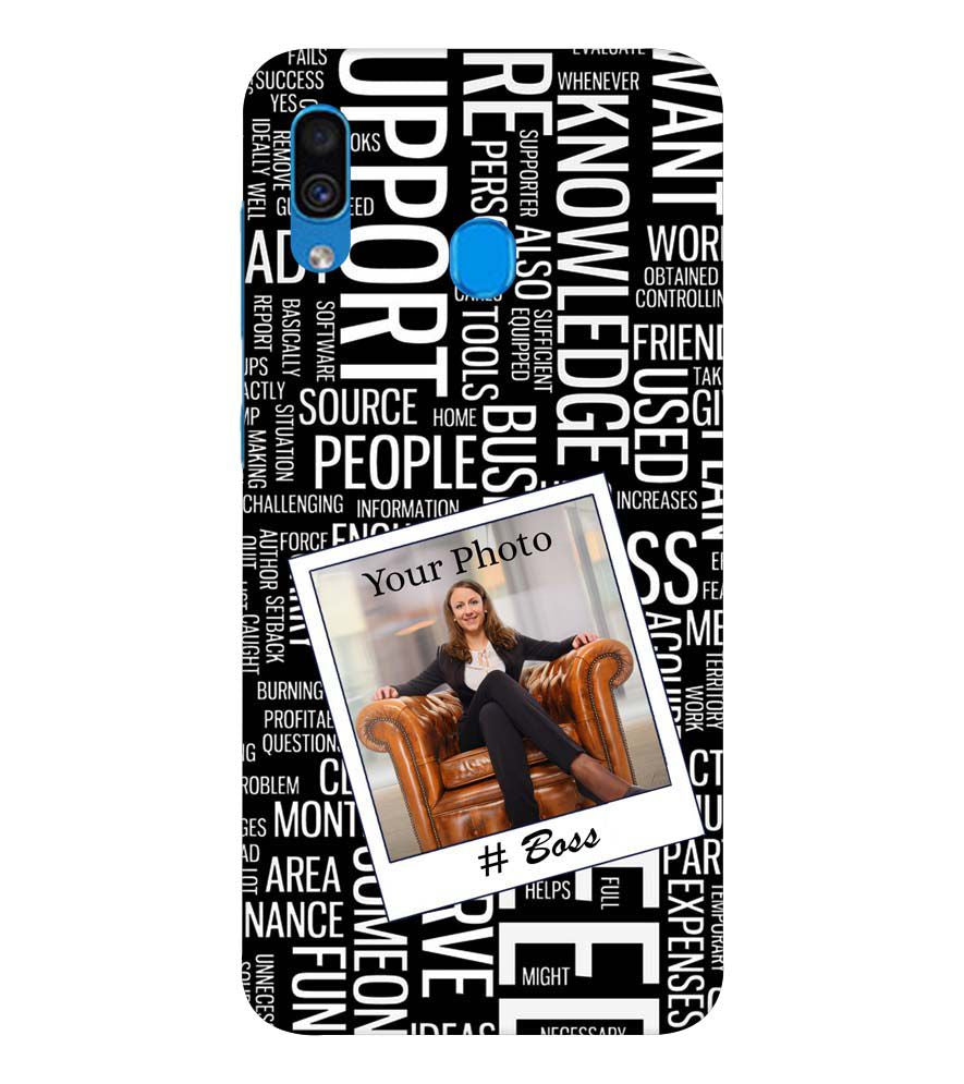 A0528-Boss with Photo Back Cover for Samsung Galaxy A20