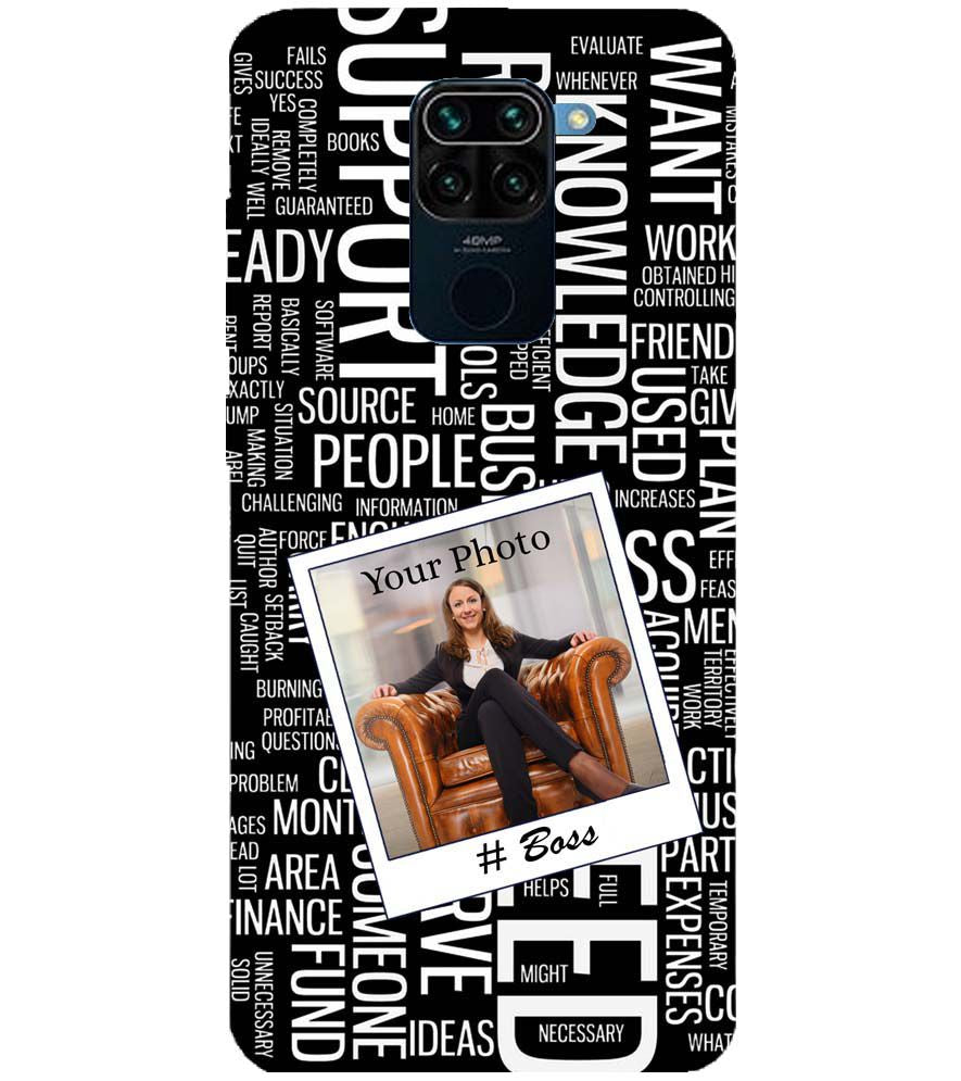 A0528-Boss with Photo Back Cover for Xiaomi Redmi Note 9