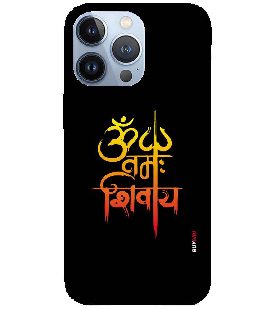 BG0063-Om Namah Shivay Back Cover for Apple iPhone 13 Pro