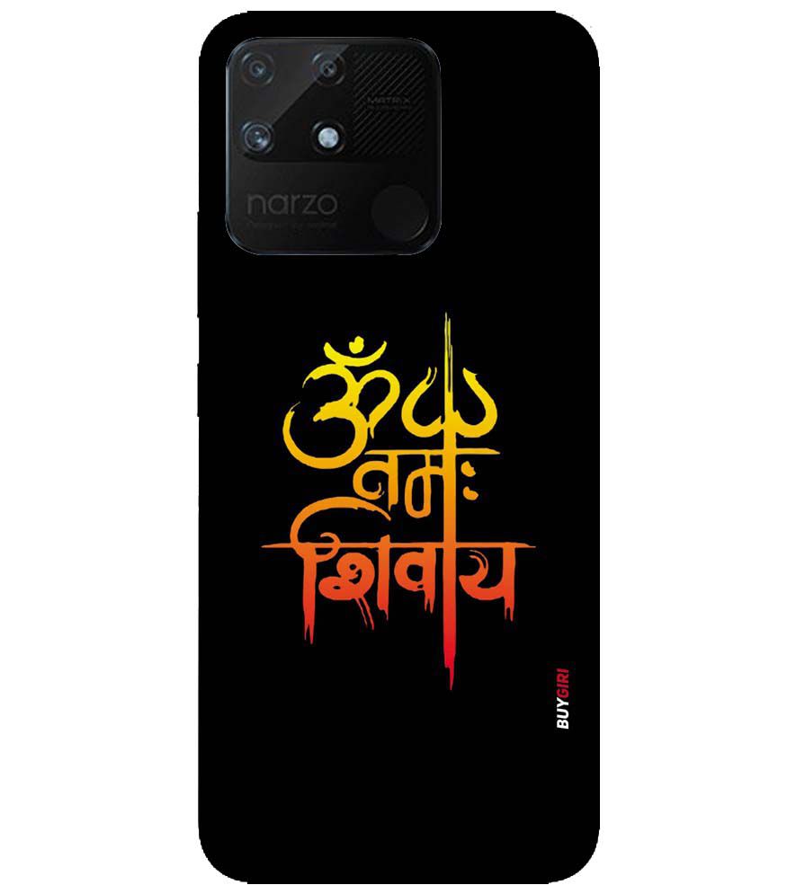 BG0063-Om Namah Shivay Back Cover for Realme Narzo 50A