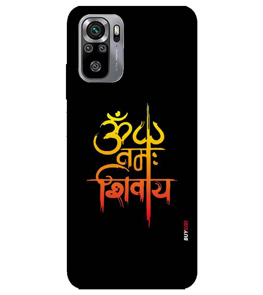 BG0063-Om Namah Shivay Back Cover for Xiaomi Redmi Note 10