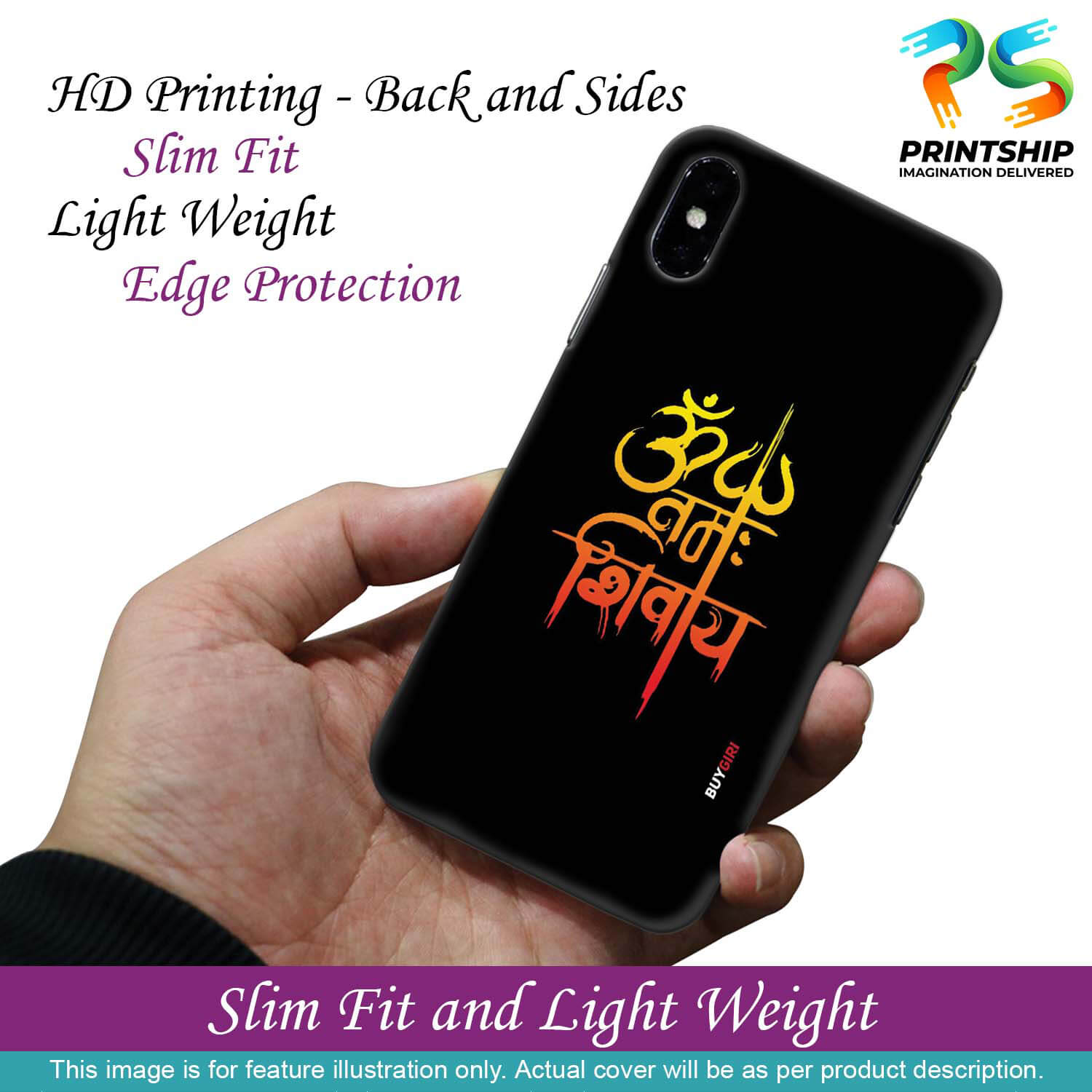 BG0063-Om Namah Shivay Back Cover for vivo T1 Pro