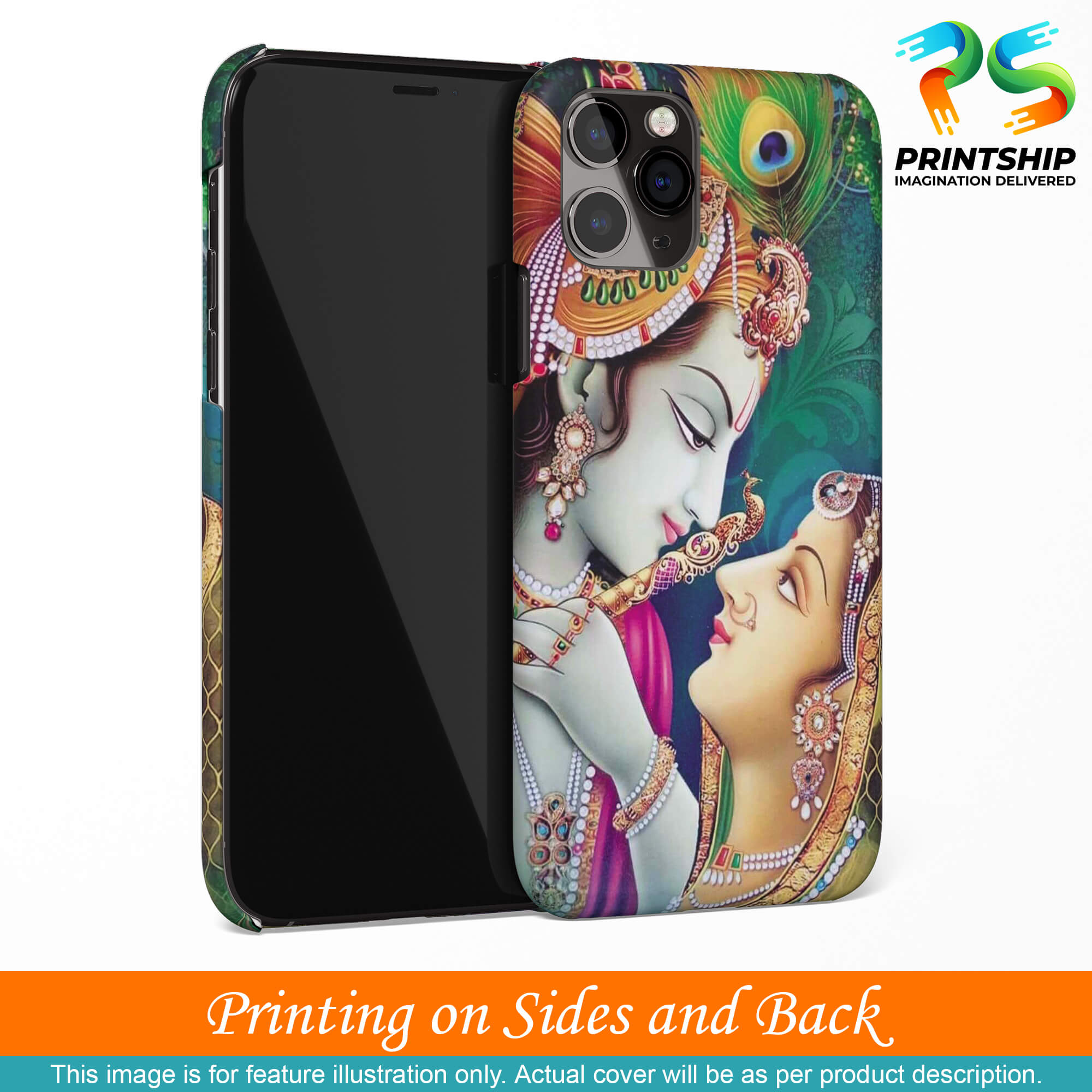 BG0072-Radha Krishna Back Cover for Oppo K5-Image3