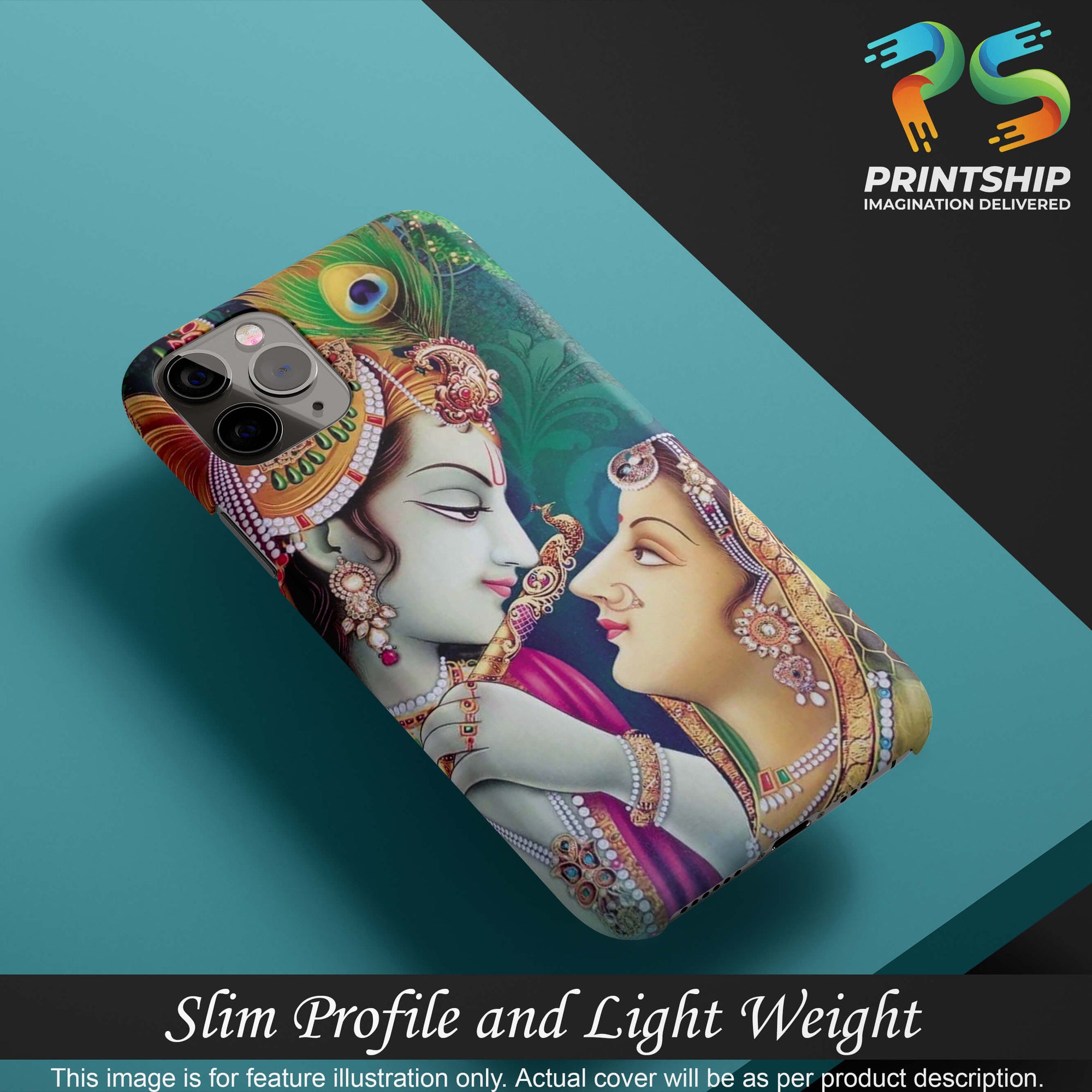 BG0072-Radha Krishna Back Cover for Samsung Galaxy A20-Image4